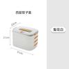 Caixa para Dumplings Ouyouke Caixa para Congelador Grau Alimentício Geladeira Doméstica Conservação de Frescor Multi-Camadas Congelamento Rápido Caixa de Armazenamento para Dumplings