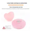 Luz de Noite LED em Formato de Coração, Presente Romântico para o Dia dos Namorados com Base de Silicone Antiderrapante