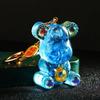 Chaveiro de Carro Urso da Sorte da Maré Nacional Pingente de Bolsa Feminina de Cristal Fofo Anel de Chaveiro Diamante Pendurado Presentes