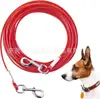 Cuerda de Acero para Tracción de Mascotas de Doble Extremo Uno a Dos Correa para Perro Correa de Tracción para Mascotas Perro Grande Engrosada Anti-Mordida Correa Fija para Perro