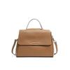 Nova Bolsa de Ombro de Couro para Trabalho Feminina Grande Capacidade Senso de Alto Padrão Casual para o Dia a Dia Versátil Transversal