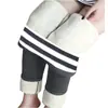 Leggings Engrosados de Lana de Cordero para Invierno 2023 para Ropa Exterior, Nuevos Pantalones Harem Mágicos Ajustados de Cintura Alta, Negros Delgados