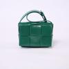 Bolsa Feminina 2026 Nova Mini Bolsa Três Compartimentos Tecida Bolsa de Ombro Crossbody em Couro de Cera de Óleo Importado Luxo Leve