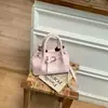 Bolsa Cubo Nueva de Primavera Vintage Simple Elegante Moda Bolso Casual Bolso de Hombro Cruzado para Mujer con Textura