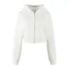 Conjunto Deportivo Casual de Tres Piezas Dulce y Picante: Sudadera con Capucha Corta de Manga Larga, Camisola Capa Base, Pantalones Largos de Pierna Ancha de Cintura Alta para Mujer