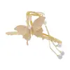 Pinza para el Cabello de Aleación Estilo Coreano Mariposa Borla Estilo Antiguo Verano 2025 para Mujeres Accesorios Frescos y Dulces para la Parte Posterior de la Cabeza
