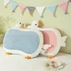 Almohada de Ganso de Dibujos Animados Esterilla Refrigerante para Panza de Gato Almohada Dormitorio Dormir Individual Espuma de Memoria Protección del Cuello Almohada de Verano para Niños