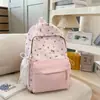 Mochilas para Estudiantes de Secundaria y Preparatoria para Niñas, Mochilas Lindas con Lazo y Gatito, Mochilas Frescas de Dibujos Animados Estilo Universitario