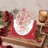 Regalo Práctico de Compromiso para Mejor Amiga, Caja de Regalo de Vela Aromática de Rosa Eterna, Sensación de Lujo y Ceremonial, Recuerdo de Boda