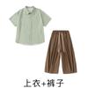 Roupas Infantis Hip-Hop Tendência para Meninos e Meninas Conjuntos Hip-Hop Colete Estilo Japonês Roupas Infantis Hiphop Hip-Hop Tendência para Apresentação Verão
