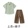 Roupas Hip-Hop Modernas Infantis para Meninos e Meninas Conjuntos Hip-Hop Coletes Estilo Japonês Roupas de Performance Hip-Hop Modernas para Crianças Verão