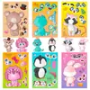 [Qualificação Ce.Cpc] 6 Folhas/Pacote Compra Direta Transfronteiriça Adesivos de Quebra-Cabeça de Animais Desenho Animado Criativo Infantil DIY Adesivos que Mudam de Rosto