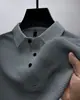 Camiseta masculina de manga curta slim fit com listras em T, tendência de moda verão 2026, gola lapela, casual, transfronteiriça, tamanho europeu