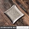 Bandeja para tazas estilo japonés, aleación, tapete para tazas de té, almohadilla redonda creativa para aislamiento, posavasos de imitación de cobre, bandeja para té retro kung fu, ceremonia del té