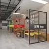 Divisória de Tela de Ferro Forjado para Escritório, Divisor de Mesa, Divisória Vazada para Mesa de Jantar da Sala de Estar, Painel de Isolamento de Entrada