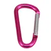 Fábrica hebrea al por mayor No. Mosquetón de aleación de aluminio tipo 6 D con hebilla para escalada en montaña al aire libre, de color, de rápida suspensión, disponible en stock