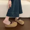 Chinelos Birkenstock Meio-Chinelos Fáceis de Calçar 2026 Outono-Verão Novos Sandálias Slip-On Versáteis Simples Retrô com Sola Grossa