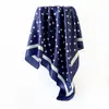 Pañuelo con Estampado de Lunares para Mujer Bufanda de Imitación Seda Cuadrada Grande de 90 cm Chal Bufanda Satinada Transfronteriza Venta al por Mayor