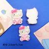 Accesorios de resina para manualidades con dibujos de hielo, transparentes, finos, con forma de conejo, perro y gato, con pegamento en crema para funda de teléfono, horquilla, taza de agua, hebilla de zapato, pegatinas