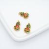 Accesorios de aleación antigua gota de aceite doble cara calabaza Guofeng cuentas sueltas pulsera DIY pulsera accesorios de joyería con cuentas