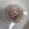 Nuevo Pasador de Pelo de Malla Estilo Chino Flor de Rosa Medio Recogido para Mujeres 2025 Nuevo Accesorios para el Cabello con Atmósfera de Flores Marinas