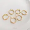 Aretes de Aro de Cadena Trenzada con Conservación de Color Rellenos de Oro de 14K Hechos a Mano Aretes de Tuerca DIY Moda Aretes Elegantes Accesorios de Joyería Materiales
