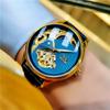 Reloj Mecánico Totalmente Automático para Hombre Sewor Reloj para Hombre Tourbillon Calado Luminoso Impermeable Negocios Retro Reloj para Hombre