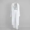 Conjunto Transfronterizo de Cárdigan Largo y Pantalón Largo Ropa para el Hogar Mujer Europeo y Americano Otoño 2025 Chal + Pantalón Linterna Conjunto de Pijama