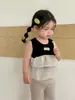 Roupas de Bebê, Estilo Verão, Coletes para Meninas, Camisas para Bonecas, Conjuntos de Shorts, Roupas de Verão Infantis, Processamento Atacadista Fabricante e Customização