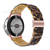 Aplicable a google nuevo reloj pixel google 1/2 correa de resina de tres cuentas correa de reloj acrílica acero inoxidable