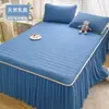 Alfombrilla Refrigerante de Látex para Supermercado de Verano al por Mayor, Faldón de Cama de Seda Hielo, Juego de Tres Piezas para Dormitorio de Estudiantes, Uso Doméstico, Lavable a Máquina, Plegable
