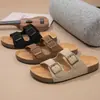 Nuevas Sandalias de Hombre con Hebilla Transfronteriza, Sandalias Birkenstock Casuales de Playa para Hombre, Zapatos de Verano para Mujer, Zapatos de Verano Individuales para Mujer