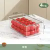Caja de Almacenamiento para Refrigerador Apilable Cocina Gran Capacidad Caja de Almacenamiento para Frutas y Verduras Cajón Crisper Caja de Almacenamiento para Refrigerador con Tapa