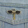 Broche Personalizado de Cuarta Ala con Forma de Ala de Nuevo Estilo Transfronterizo Insignia de Accesorios Metálicos Periféricos de Dibujos Animados Lindo Dragón Animación