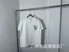 Casa Casablanca Camiseta Básica Unisex de Manga Curta com Estampa de Letras High Street Americana Nicho para Casal para o Verão