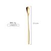 Cuchara para semillas de melón acero inoxidable 304 cuchara mezcladora cuchara para taza creativa acero inoxidable chapado en oro cuchara pequeña cuchara de mango largo