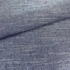 Tela de algodón y lino mezclado teñida en hilo con nudos, tela lisa teñida en hilo para lavado, tela de vestido camisa vintage para mujer