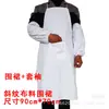 Delantal publicitario de tela blanca fija, blanco, para alimentos, harina, higiene, trabajo, algodón grueso, textil, limpieza, impresión de logotipo
