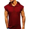 2021 Nuevo AliExpress Amazon ebay Chaleco Deportivo de Fitness sin Mangas para Hombre con Cordón y Capucha Hombre