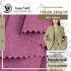 Spot fio floral pequeno plano 240g algodão linho tecido moda pequeno terno casaco calças moda tecido
