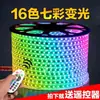 Tiras de luces LED, 110V/220V, RGB, 5050, flexibles, coloridas, para exteriores, impermeables, para iluminación ambiental y proyectos de iluminación decorativa