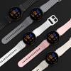 Correa de silicona con hebilla de color y puntada ondulada para Samsung Galaxy Watch7/FE watch654