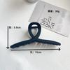 Presilha de Garra Oversized Transfronteiriça Fosca Sofisticada Grampo de Cabelo para Nuca Presilha de Cabelo Básica Versátil