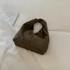 Nuevo bolso de mano de gamuza 2026, un bolso tote esmerilado de estilo retro lindo y único para mujer, perfecto para ir al trabajo al estilo coreano