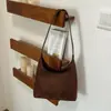 Otoño 2026 Nuevo Bolso Tote Simple Casual de Color Sólido Gran Capacidad para el Trabajo y el Viaje Diario Bolso de Hombro Único Elegante de Alta Apariencia
