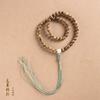Sândalo original DIY estilo literário e artístico retrô 54 nós de abacaxi trançados artesanais pulseira de contas Zen para homens e mulheres