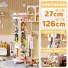 Cesta de almacenamiento de peluches con ruedas, cubo transparente con cremallera para guardar muñecas, organizador a prueba de polvo de gran capacidad para niños