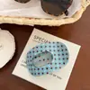 Pinza para el pelo de lunares y cuadros dulces estilo coreano para niñas, Pasador lindo con lazo, Pinza de tiburón Accesorio para el pelo