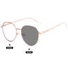 Nuevas Gafas Planas Fotocromáticas para Mujer, Moda de Alta Definición para Protección Ocular, Gafas Planas Anti Luz Azul, Gafas para Interiores y Exteriores