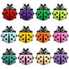 Encantos de Zueco Semi-3D de Mariquita de Dibujos Animados Lindos Clips Decorativos Desmontables para Bricolaje Venta al por Mayor en Stock